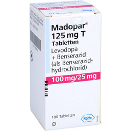 Abbildung: Madopar 125 T Tabletten 100 St, Tabletten PZN 03888629