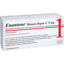 Abbildung: Enantone Monats-Depot Fertigspritzen 3X1 ml, Retardmikrokapseln und Suspensionsmittel PZN 03891933