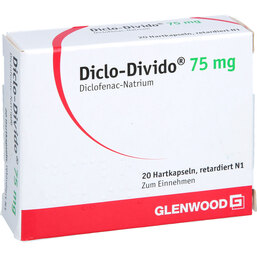 Abbildung: Diclo Divido Retardkapseln 20 St, Retard-Kapseln PZN 03892565