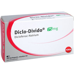 Abbildung: Diclo Divido Retardkapseln 100 St, Retard-Kapseln PZN 03892588