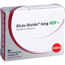 Abbildung: Diclo Divido long Retardkapseln 20 St, Retard-Kapseln PZN 03892602