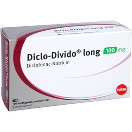 Abbildung: Diclo Divido long Retardkapseln 100 St, Retard-Kapseln PZN 03892625