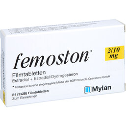 Abbildung: Femoston 2 / 10 mg Filmtabletten 84 St, Filmtabletten PZN 03913439