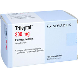 Abbildung: Trileptal 300 mg Filmtablett 100 St, Filmtabletten PZN 03913600
