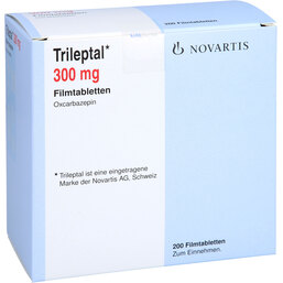 Abbildung: Trileptal 300 mg Filmtablett 200 St, Filmtabletten PZN 03913617