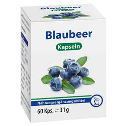 Abbildung: Blaubeer Kapseln 60 St, Kapseln PZN 03919241