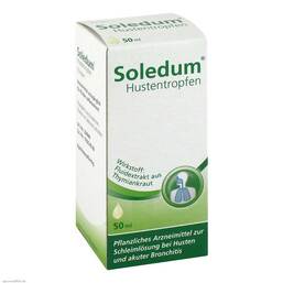 Abbildung: Soledum Hustentropfen Tropfen, 50 ml PZN 03920095