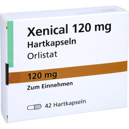 Abbildung: Xenical 120 mg Hartkapseln 42 St, Hartkapseln PZN 03921278