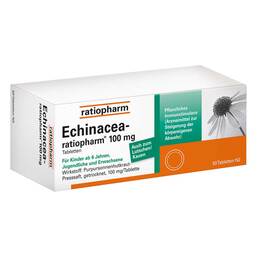 Abbildung: Echinacea Ratiopharm 100 mg Tabletten Tabletten, 50 St PZN 03927157