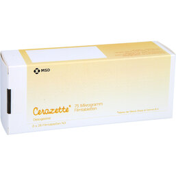 Abbildung: Cerazette Filmtabletten 6X28 St, Filmtabletten PZN 03927335