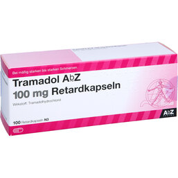 Abbildung: Tramadol AbZ 100 mg retard K 100 St, Retard-Kapseln PZN 03930366