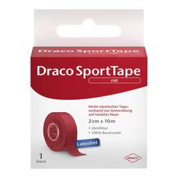 Abbildung: Dracotapeverband 10mx2cm rot Verband, 1 St PZN 03931549