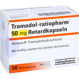 Abbildung: Tramadol ratiopharm 50 mg Retardkapseln 50 St, Retard-Kapseln PZN 03931667