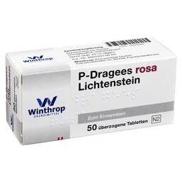 Abbildung: P Dragees rosa 50 St, Überzogene Tabletten PZN 03935582