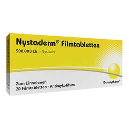 Abbildung: Nystaderm Filmtabletten Filmtabletten, 20 St PZN 03936676