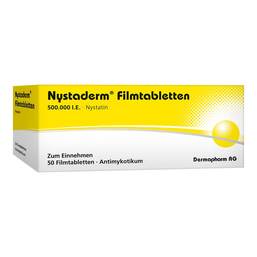 Abbildung: Nystaderm® Filmtabletten Filmtabletten, 50 St PZN 03936682