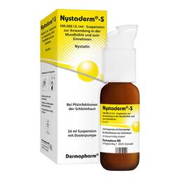 Abbildung: Nystaderm S Suspension Dosie Suspension, 24 ml PZN 03936736