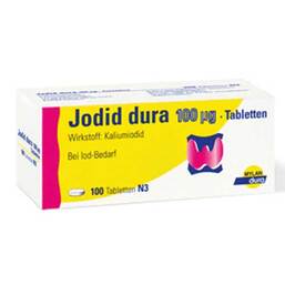Abbildung: Jodid dura 100 µg Tabletten Tabletten, 100 St PZN 03942955