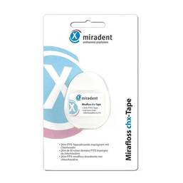 Abbildung: Miradent Zahnseide Mirafloss Tape chx 20 m 1 St PZN 03957253