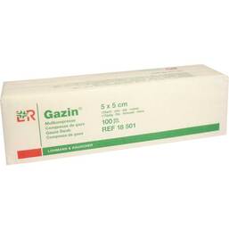 Abbildung: Gazin OP Kompressen 5x5cm 12 Kompressen, 100 St PZN 03959364