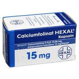 Abbildung: Calciumfolinat Hexal Kapseln 15 mg Hartkapseln, 90 St PZN 04001456