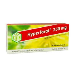 Abbildung: Hyperforat 250 mg Filmtabletten Filmtabletten, 30 St PZN 04004578