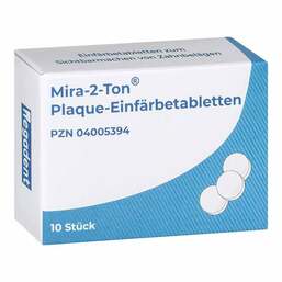 Abbildung: Mira 2 Ton Plaque Einfärbe Tabletten 10 St, Tabletten PZN 04005394