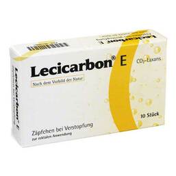 Abbildung: Lecicarbon E CO2 Laxans Erwachsenensuppositorien Erwachsenen-Suppositorien, 10 St PZN 04018681