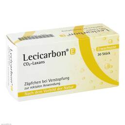 Abbildung: Lecicarbon E CO2 Laxans Erwachsenensuppositorien Erwachsenen-Suppositorien, 30 St PZN 04018818