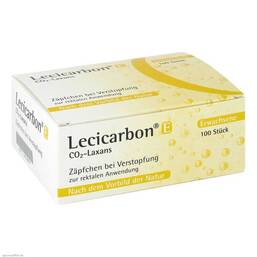 Abbildung: Lecicarbon E CO2 Laxans Erwachsenensuppositorien Erwachsenen-Suppositorien, 100 St PZN 04018882