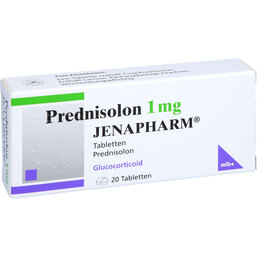 Abbildung: Prednisolon 1 mg Jenapharm Tabletten 20 St, Tabletten PZN 04022398