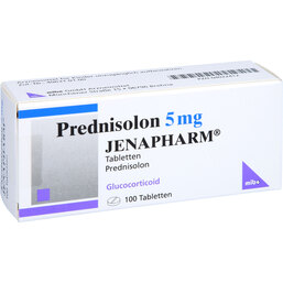 Abbildung: Prednisolon 5 mg Jenapharm Tabletten 100 St, Tabletten PZN 04022412