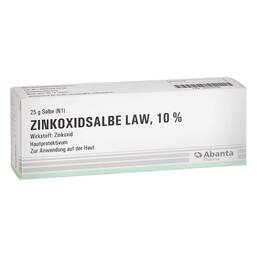 Abbildung: ZINKOXIDSALBE LAW, 10 % 25 g, Salbe PZN 04030096