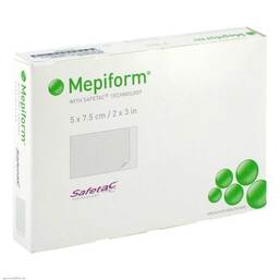Abbildung: Mepiform 5x7,5 cm Verband 5 St, Verband PZN 04040456