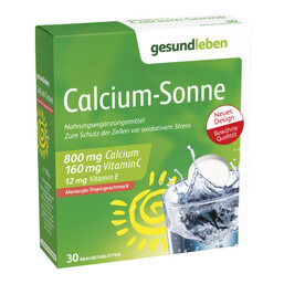 Abbildung: Gesund Leben Calcium Sonne Brausetabletten Brausetabletten, 3X10 St PZN 04041094