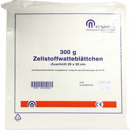 Abbildung: Zellwa Blättchen hochgebl. 20x20 cm 300 g, Beutel PZN 04045838