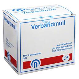 Abbildung: Verbandmull BW 1x0,80m unste 1 St, Beutel PZN 04046571