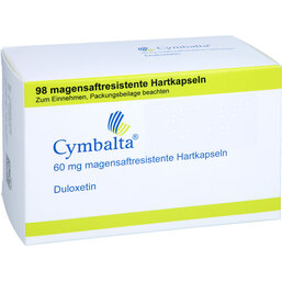 Abbildung: Cymbalta 60 mg magensaftresistente Hartkapseln 98 St, Magensaftresistente Hartkapseln PZN 04049121