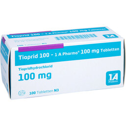 Abbildung: Tiaprid 100 1A Pharma Tabletten 100 St, Tabletten PZN 04049894