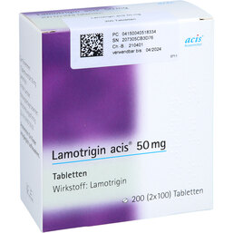 Abbildung: Lamotrigin acis 50 mg Tabletten 200 St, Tabletten PZN 04051833