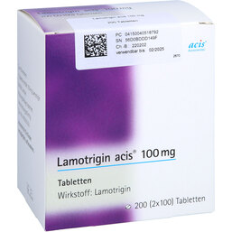 Abbildung: Lamotrigin acis 100 mg Tabletten 200 St, Tabletten PZN 04051879