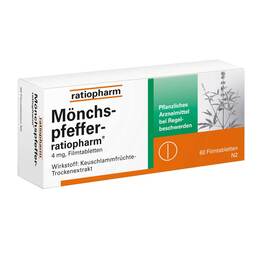 Abbildung: Mönchspfeffer ratiopharm Filmtabletten Filmtabletten, 60 St PZN 04055618