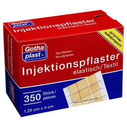 Abbildung: Gothaplast Injektionspflaster 1,25x4 cm 350 St, Pflaster PZN 04079122 
