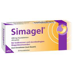 Abbildung: Simagel Kautabletten 20 St, Kautabletten PZN 04081343