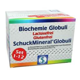 Abbildung: Biochemie Globuli Set 1 - 12 Lactose frei Globuli, 12X7.5 g PZN 04088902