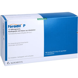Abbildung: Foradil P + 3 Inhalatoren Inhalationskapseln 180 St, Hartkapseln mit Pulver zur Inhalation PZN 04091436