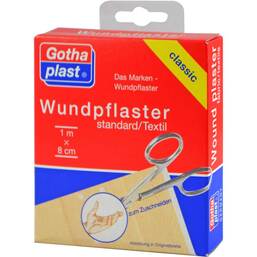Abbildung: Gothaplast Wundpflaster standard 1mx8cm Euroaufhänger Pflaster, 1 St PZN 04092134