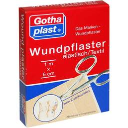 Abbildung: Gothaplast Wundpflaster elastisch 1mx6cm Euroaufhänger 1 St, Pflaster PZN 04092192