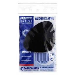Abbildung: Augenklappe mit Gummiband schwarz 34000 1 St PZN 04096847