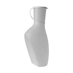 Abbildung: Urinflasche für Männer milchig Kunststoff mit Vers. 1 St, Flaschen PZN 04097226